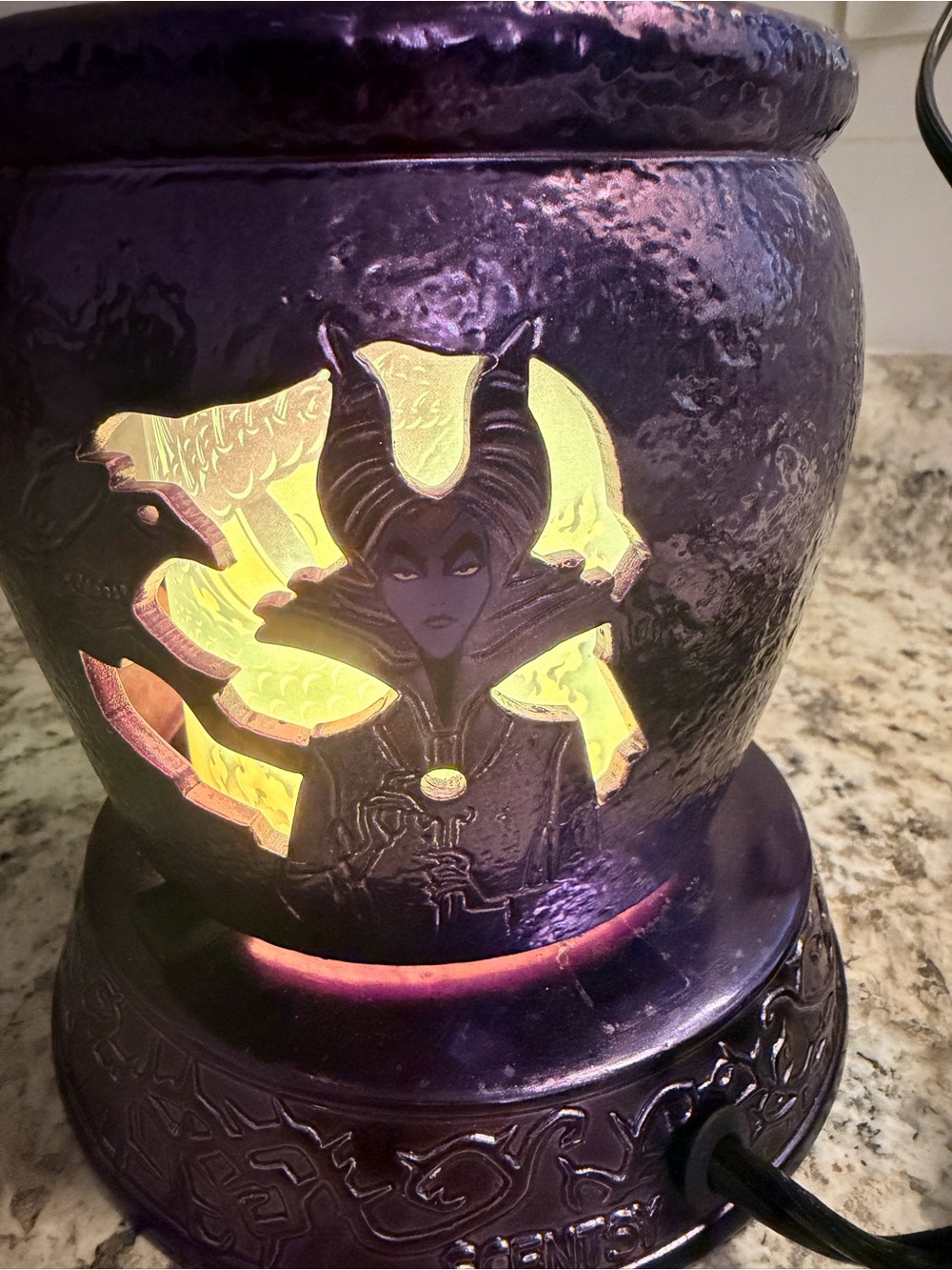 Scentsy Purple Maleficent-Style Decorative Wax Warmer - Home Accents